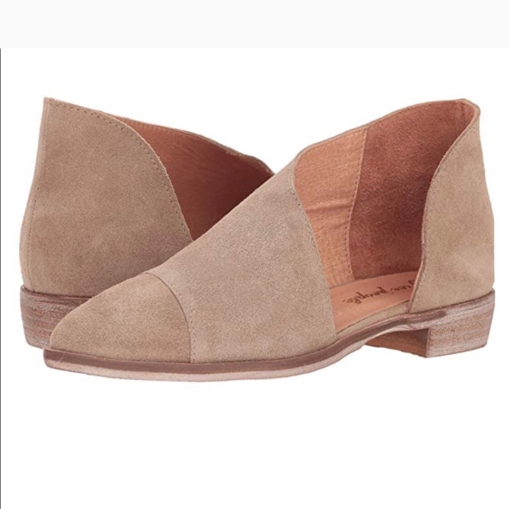 Free People Royale Tan Suede Flats Size 37